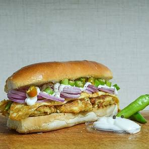 Chicken Shami Burger Simple
